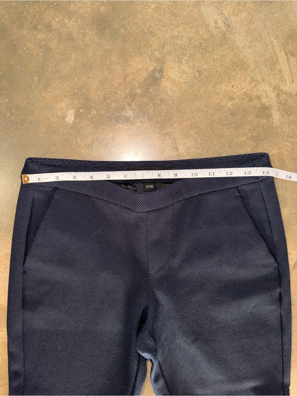 Liverpool Navy Slim Ankle Pants Size 2 Polka Dot Career Office Trousers NWOT - Picture 5 of 13